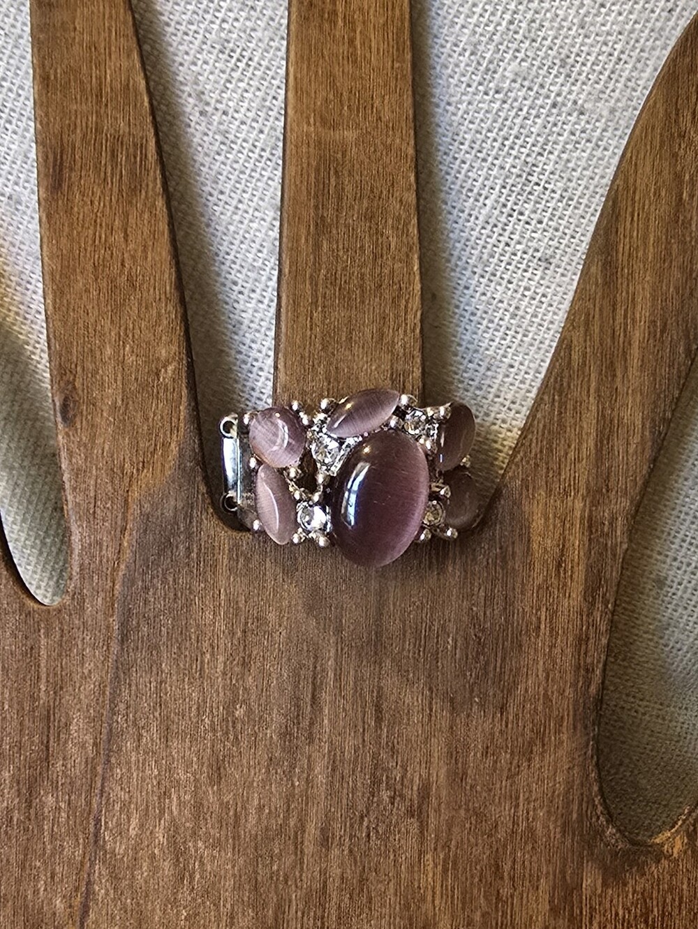 Purple Gemstone Cluster Ring - Women Jewelry